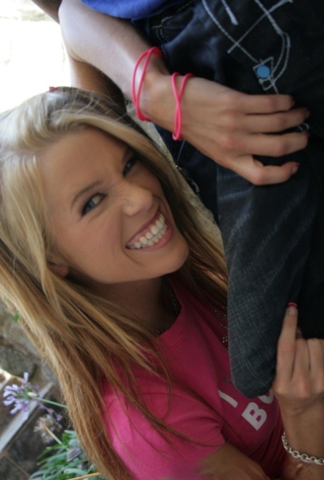 Cute blonde in shorts sucks a big black cock and gets drowned in cum 95687741