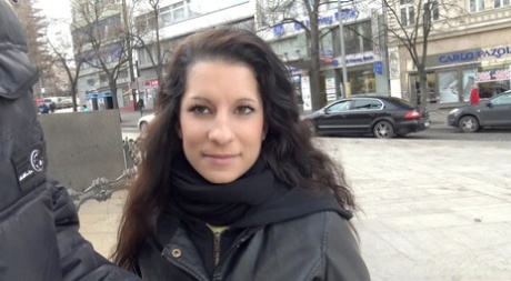 Brunette chick Jocelyne Z has sex with a guy while her boyfriend watches 35144226